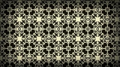 Black and Beige Floral Pattern