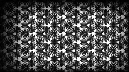 Black and White Floral Pattern