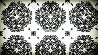 Black and White Mandala Pattern