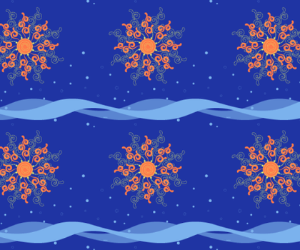 Sun and Motion Pattern Vector