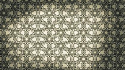 Dark Brown Vintage Ornamental Pattern Wallpaper
