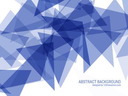 Abstract Blue Triangle Background