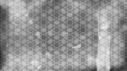 Grayscale Floral Pattern