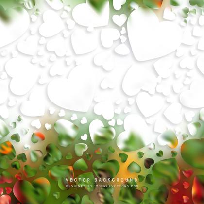 Abstract Romantic Hearts Background