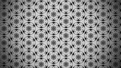 Floral Pattern in Black and White