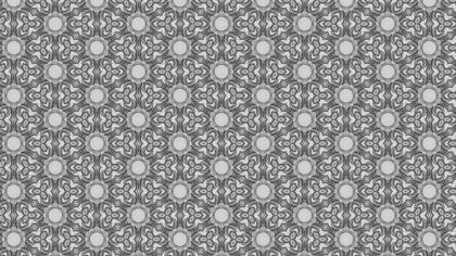 Gray Floral Pattern