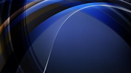 Abstract Blue Curves