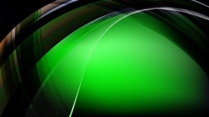 Green Abstract Curves