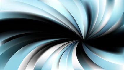 Swirling Blue and Black Abstract