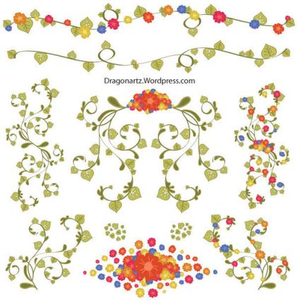 Free Floral Ornaments Vector