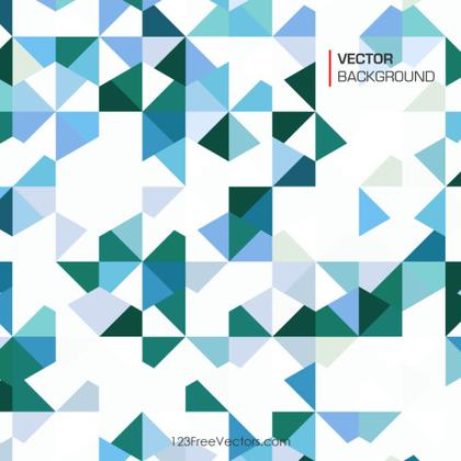 Vector Blue Triangle Background