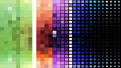 Abstract Pixelated Color Blocks