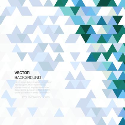 Blue White Triangle Background