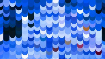 Abstract Blue Semicircle Pattern