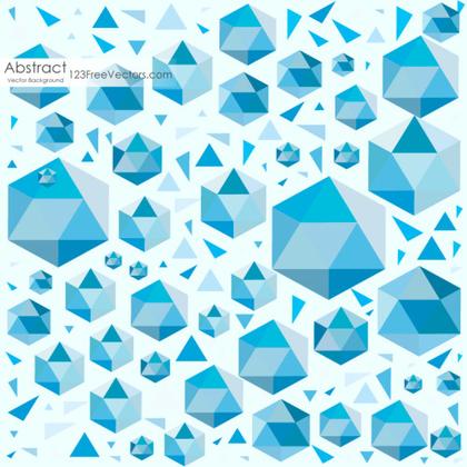 Abstract Blue Polygonal Background