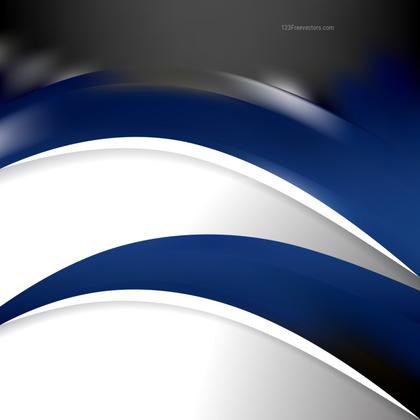 Black and Blue Wave Business Background Vector Art