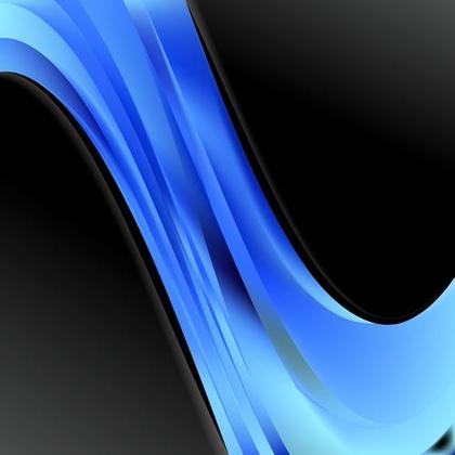 Blue and Black Abstract