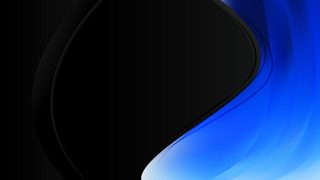Blue and Black Abstract