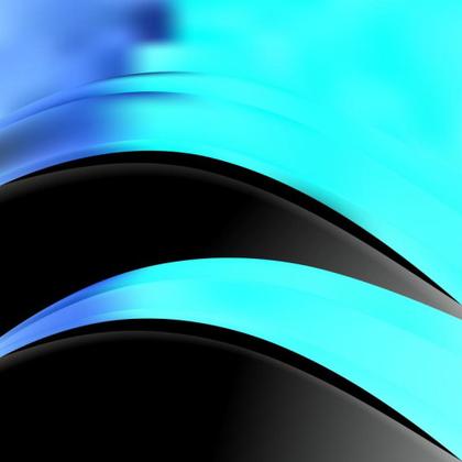Abstract Blue and Black Curves