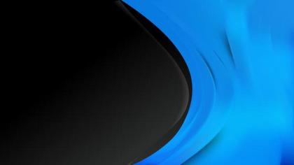 Free Download Abstract Black and Blue Wave Business Background Illustration
