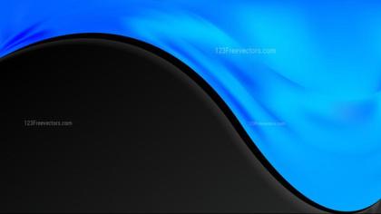 Blue and Black Abstract Wave
