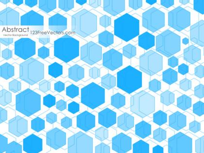 Blue Polygon Shape Background Design