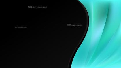 Black and Teal Abstract