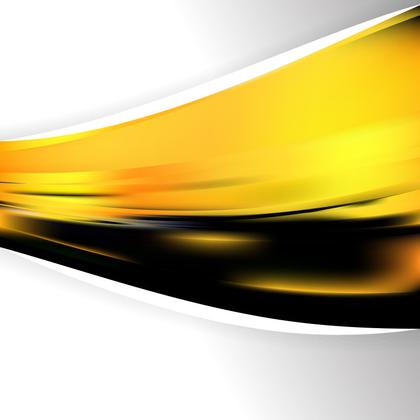 Free Download Abstract Black and Yellow Wave Business Background Vector ...
