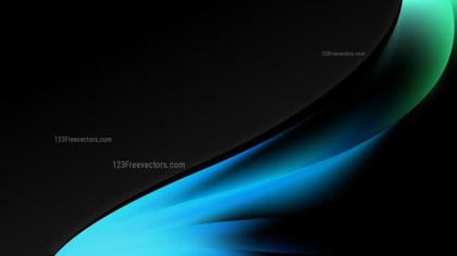 Blue and Black Abstract Curves