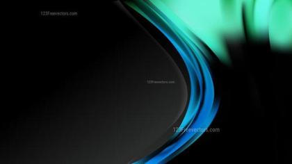 Abstract Blue and Green Wave
