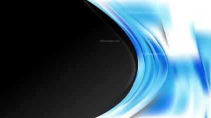 Abstract Blue and Black Wave