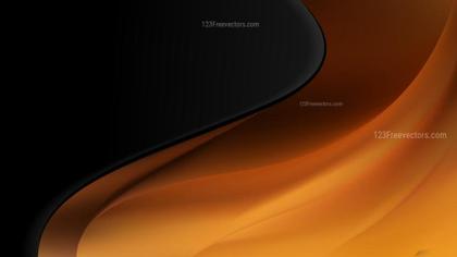 Abstract Orange and Black Swirl