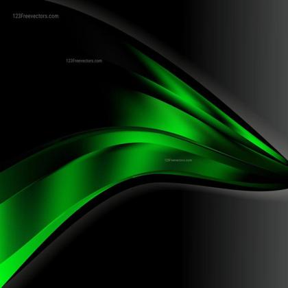 Green Wave Background