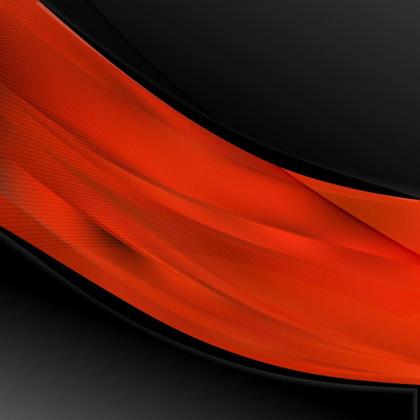 Orange and Black Abstract
