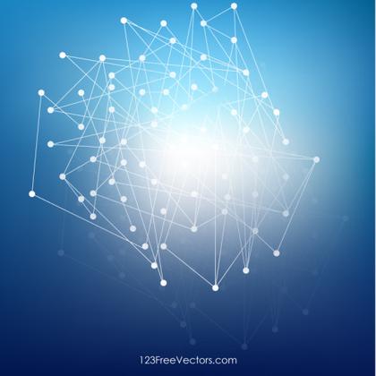 Blue Cybernetic Abstract Background Image
