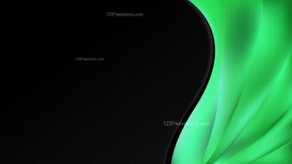 Green and Black Abstract Design