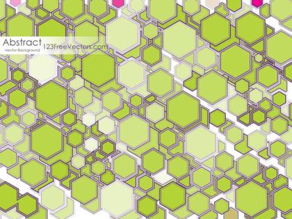 Green Polygon Shape Background Illustrator