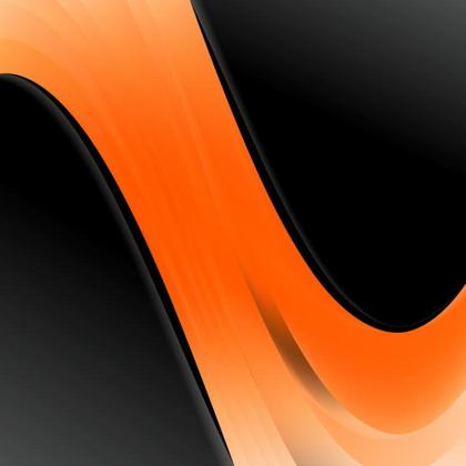 Orange and Black Abstract