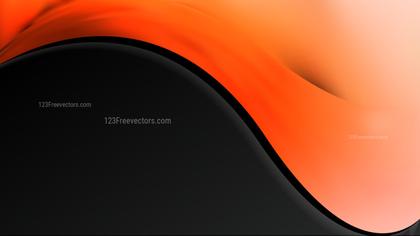 Orange and Black Abstract