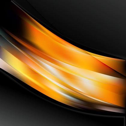 Abstract Orange and Black Design
