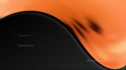Orange and Black Curved Design
