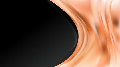 Black And Peach Abstract