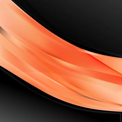 Orange and Black Abstract