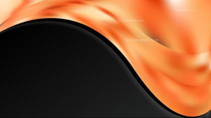 Orange and Black Abstract