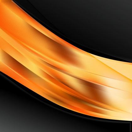 Abstract Orange and Black Design