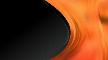 Orange and Black Abstract