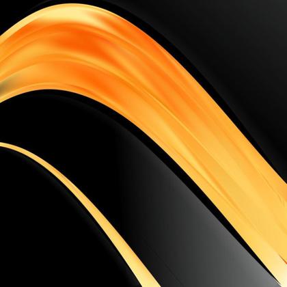 Orange Flow Abstract