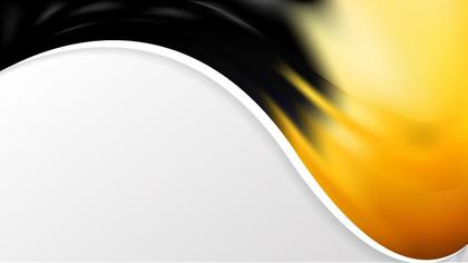 Abstract Orange and Black Wave Business Background