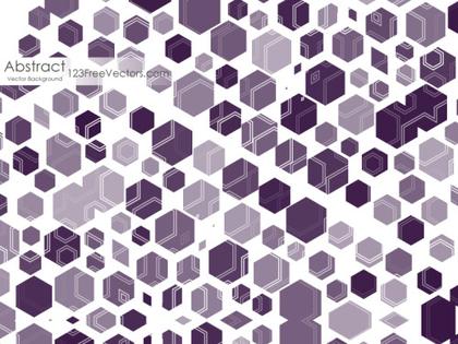 Pale Purple Polygon Shape Background