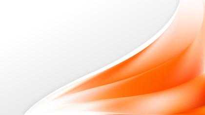 Orange and White Wave Business Background Image